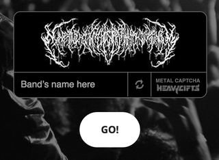 Illustration for article titled Internet browsing gets even more illegible with the MetalCaptcha service